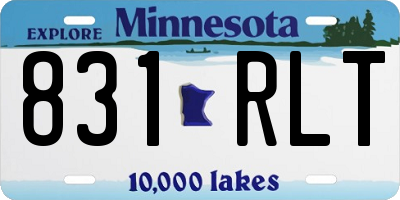 MN license plate 831RLT