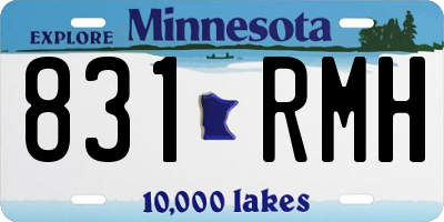 MN license plate 831RMH
