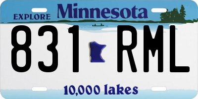 MN license plate 831RML