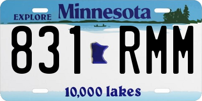 MN license plate 831RMM
