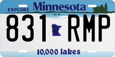 MN license plate 831RMP