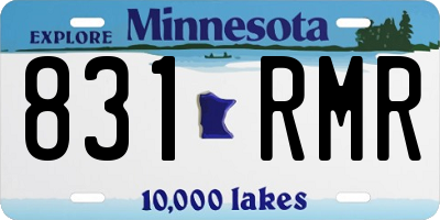 MN license plate 831RMR