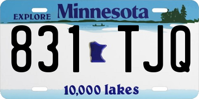 MN license plate 831TJQ