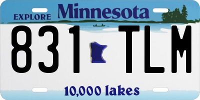 MN license plate 831TLM