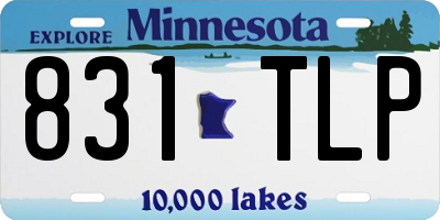 MN license plate 831TLP
