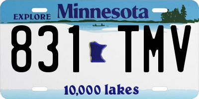MN license plate 831TMV