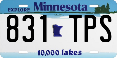MN license plate 831TPS