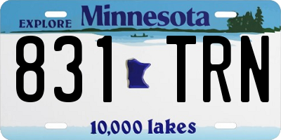 MN license plate 831TRN