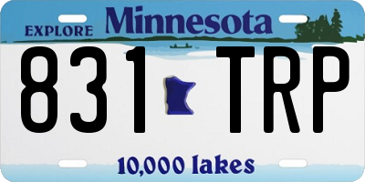 MN license plate 831TRP
