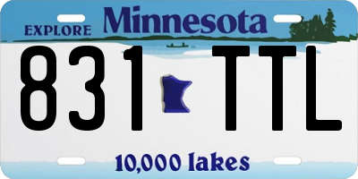 MN license plate 831TTL