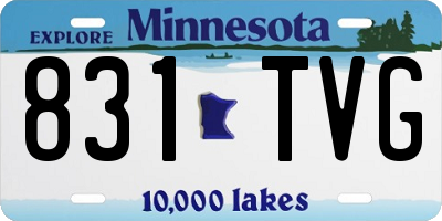 MN license plate 831TVG