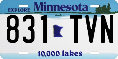 MN license plate 831TVN