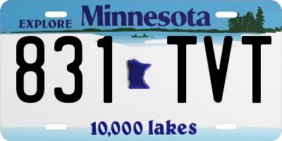 MN license plate 831TVT
