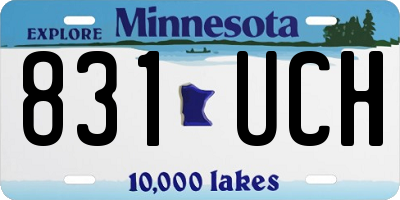 MN license plate 831UCH