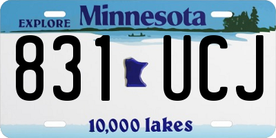 MN license plate 831UCJ