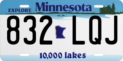 MN license plate 832LQJ