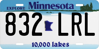 MN license plate 832LRL