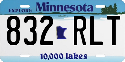 MN license plate 832RLT