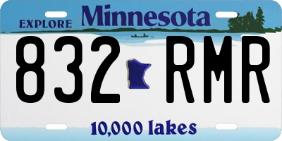 MN license plate 832RMR
