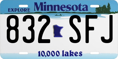MN license plate 832SFJ