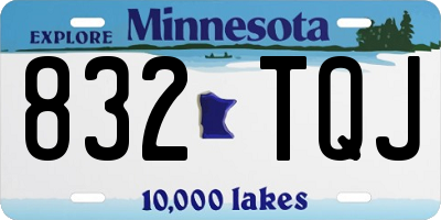 MN license plate 832TQJ
