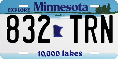 MN license plate 832TRN