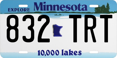 MN license plate 832TRT
