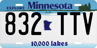 MN license plate 832TTV