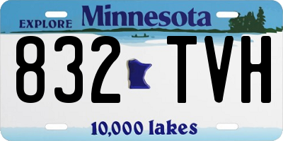 MN license plate 832TVH