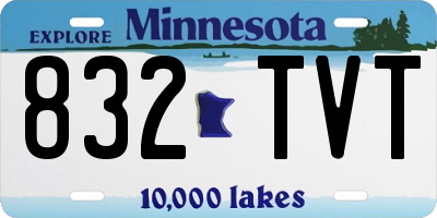 MN license plate 832TVT