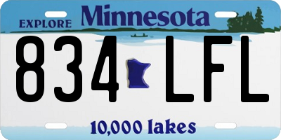 MN license plate 834LFL