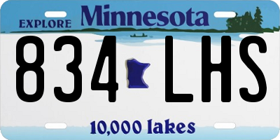 MN license plate 834LHS