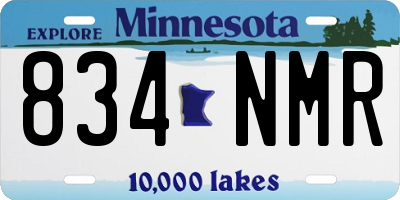 MN license plate 834NMR