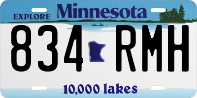 MN license plate 834RMH