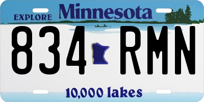 MN license plate 834RMN