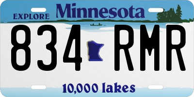 MN license plate 834RMR