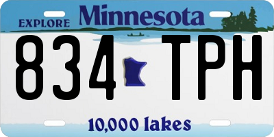 MN license plate 834TPH