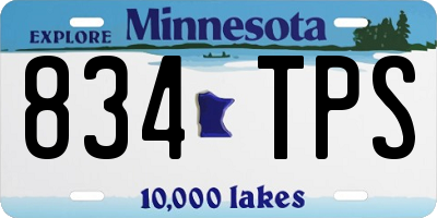 MN license plate 834TPS