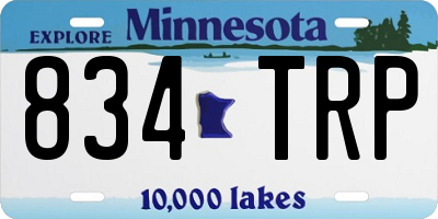 MN license plate 834TRP
