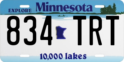 MN license plate 834TRT