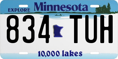 MN license plate 834TUH