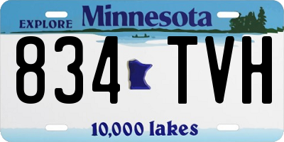 MN license plate 834TVH