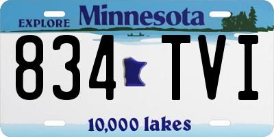 MN license plate 834TVI