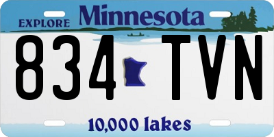 MN license plate 834TVN