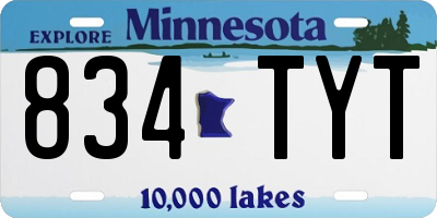 MN license plate 834TYT