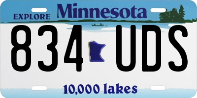 MN license plate 834UDS