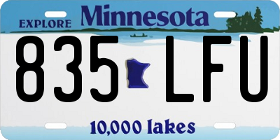 MN license plate 835LFU