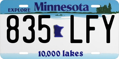 MN license plate 835LFY