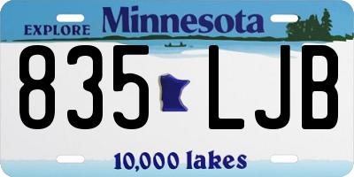 MN license plate 835LJB