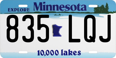 MN license plate 835LQJ